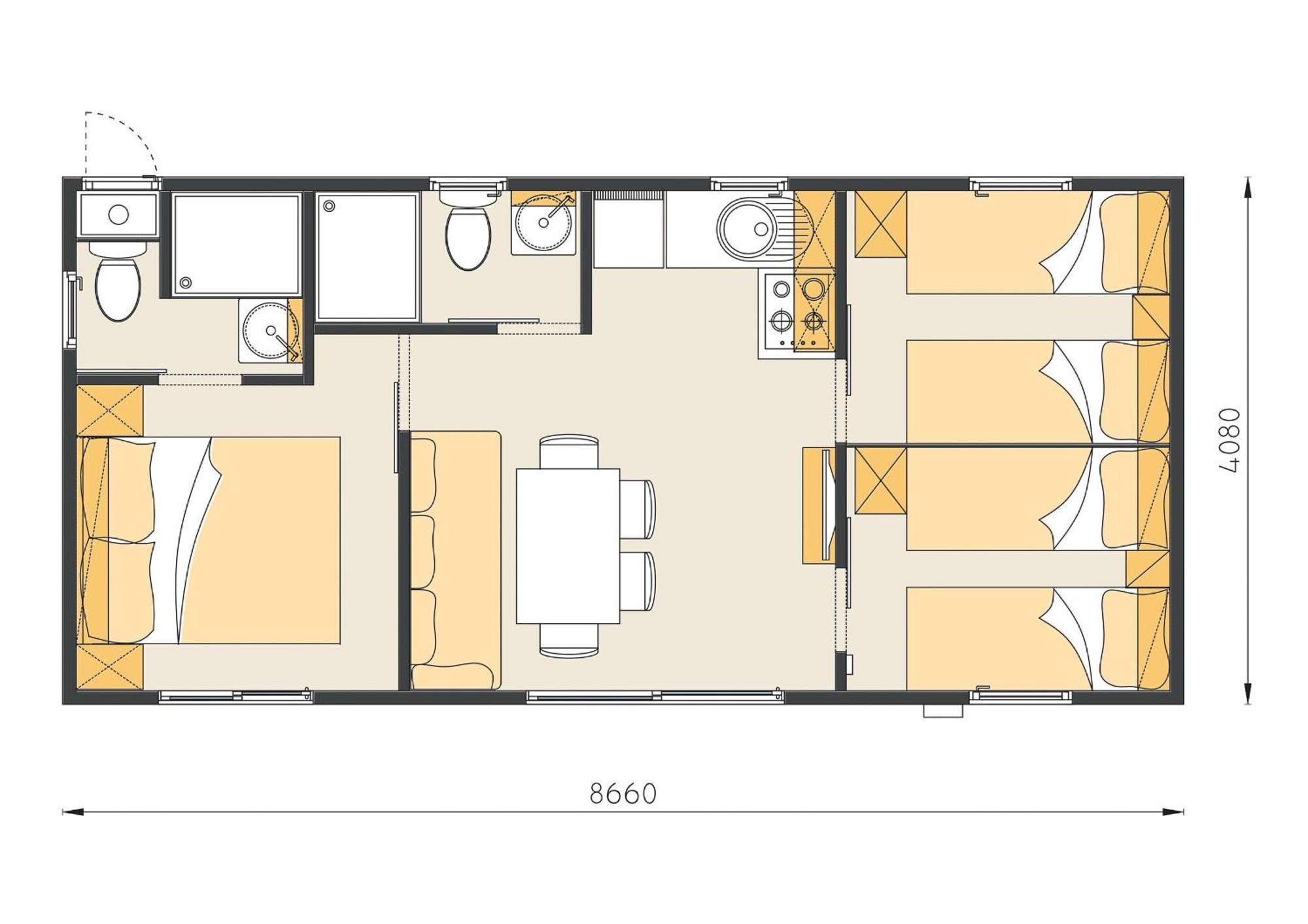 Eurocamp Mobile Homes At Campsite Park * Umag